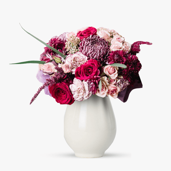 Bouquet with astilbe and chrysanthemum