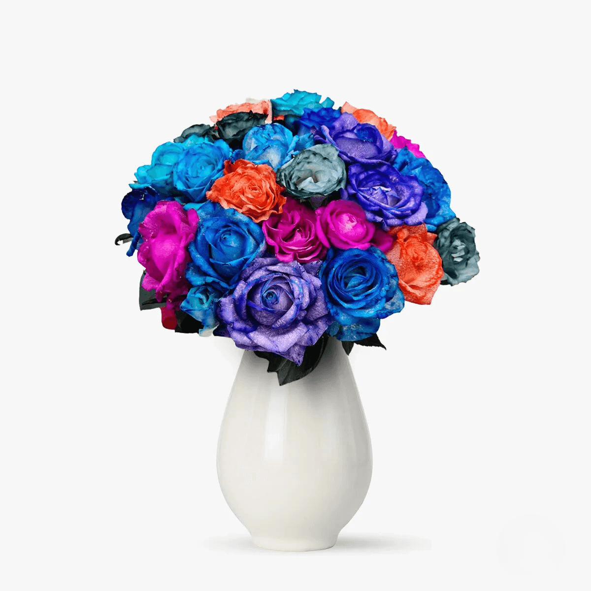 Buchet de trandafiri colorati prin hidratare - standard