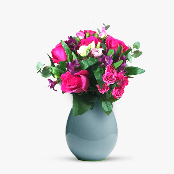 Pink bouquet with lisianthus