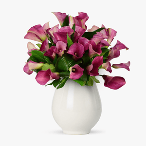 Bouquet of 35 pink calla lilies