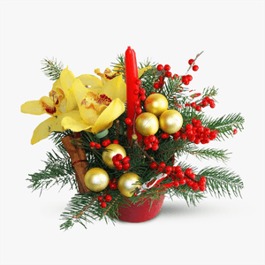 Floral arrangement - With love, for the Holidays