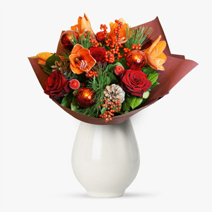 Bouquet of winter flowers Orange