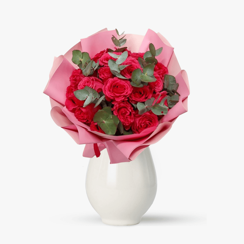 Buchet de 23 trandafiri roz