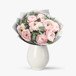Buchet de 9 ranunculus roz