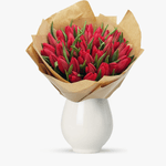 Buchet de 45 lalele rosii