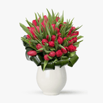 Buchet de 45 lalele rosii