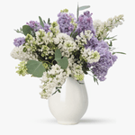 Buchet de liliac alb si mov